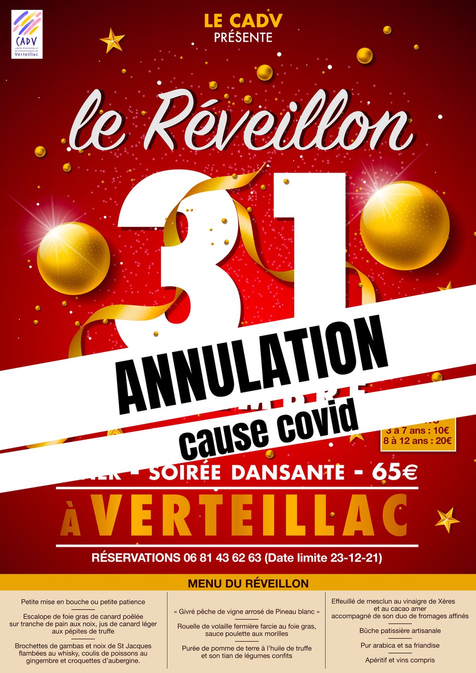 Annulation Réveillon Annulation Réveillon