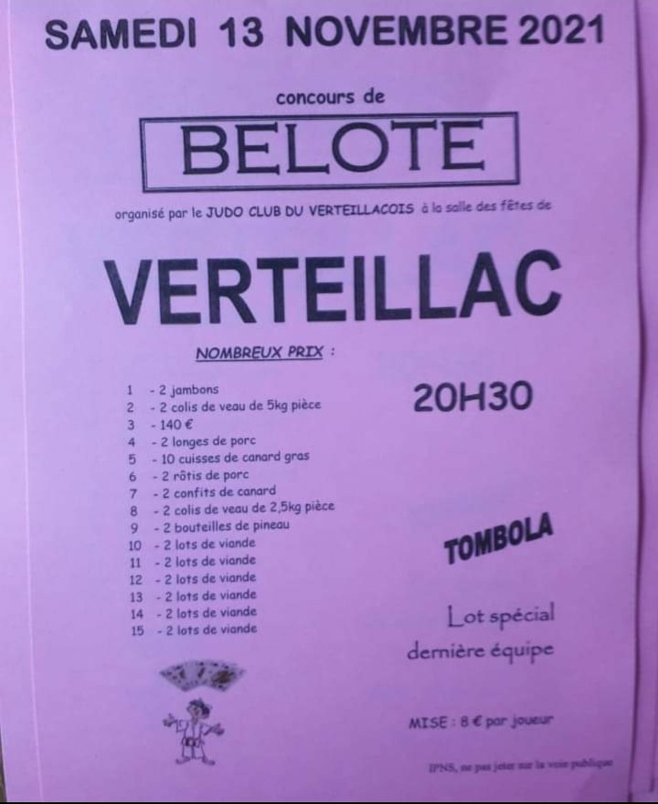 Concours de belote Concours de belote