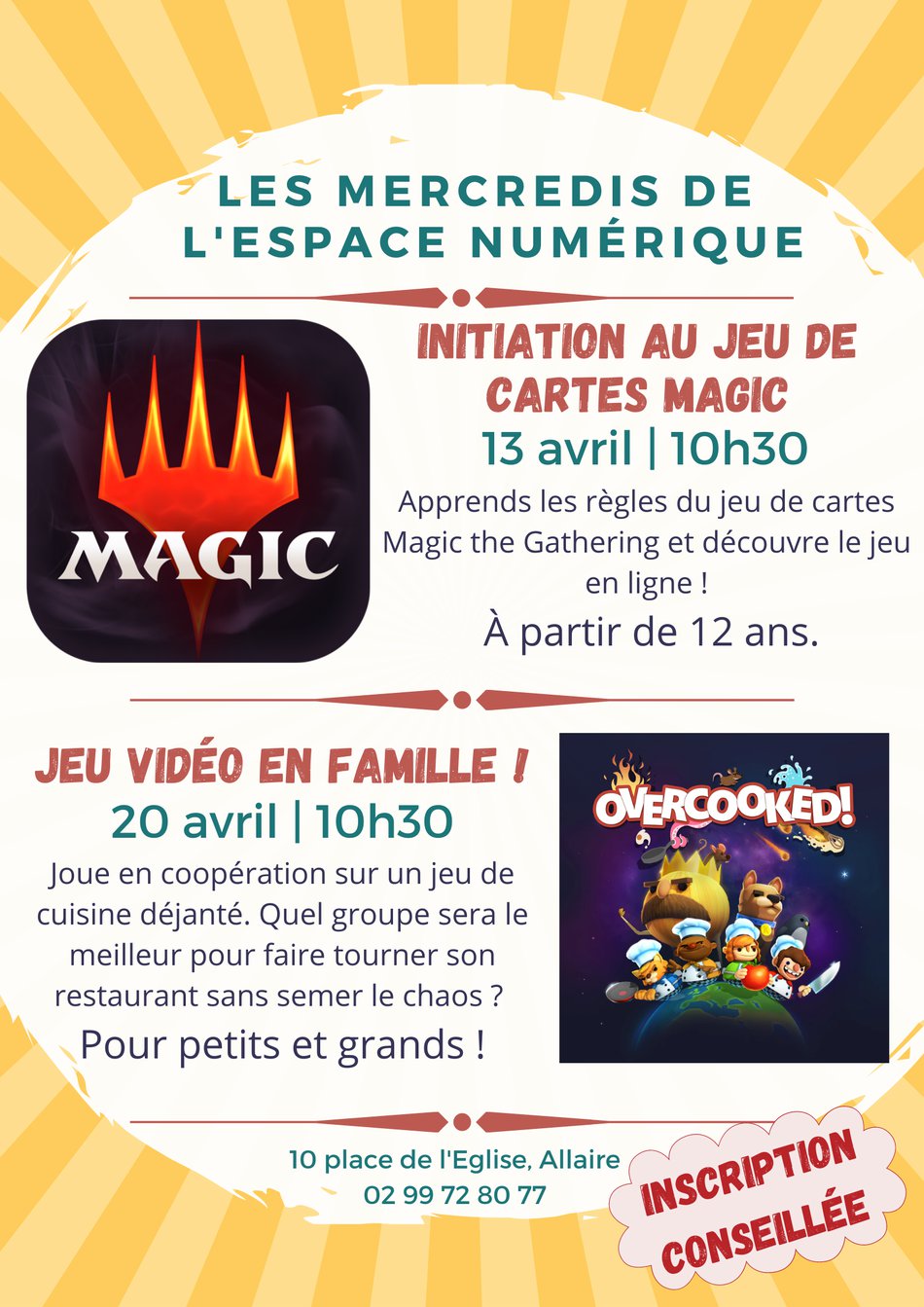 Animations à l’Espace numérique pendant les vacances d’avril