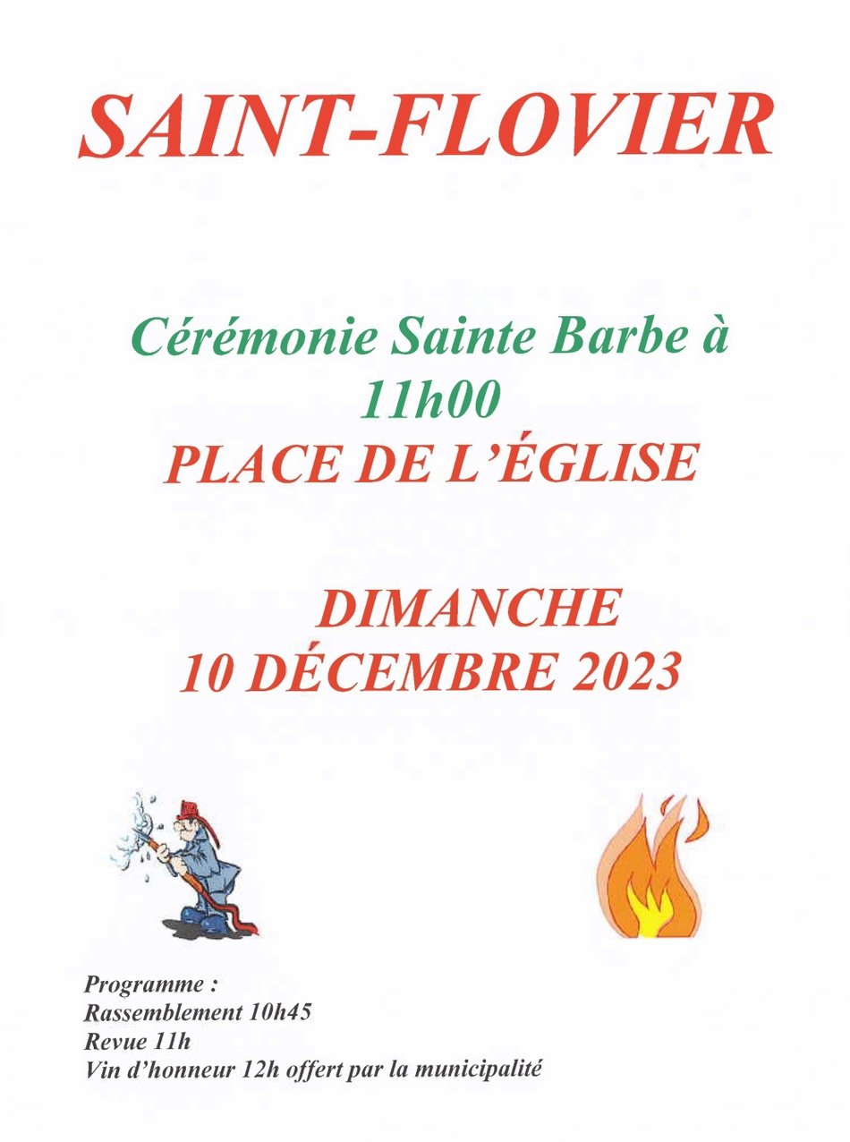 Cérémonie de la SainteBarbe SaintFlovier