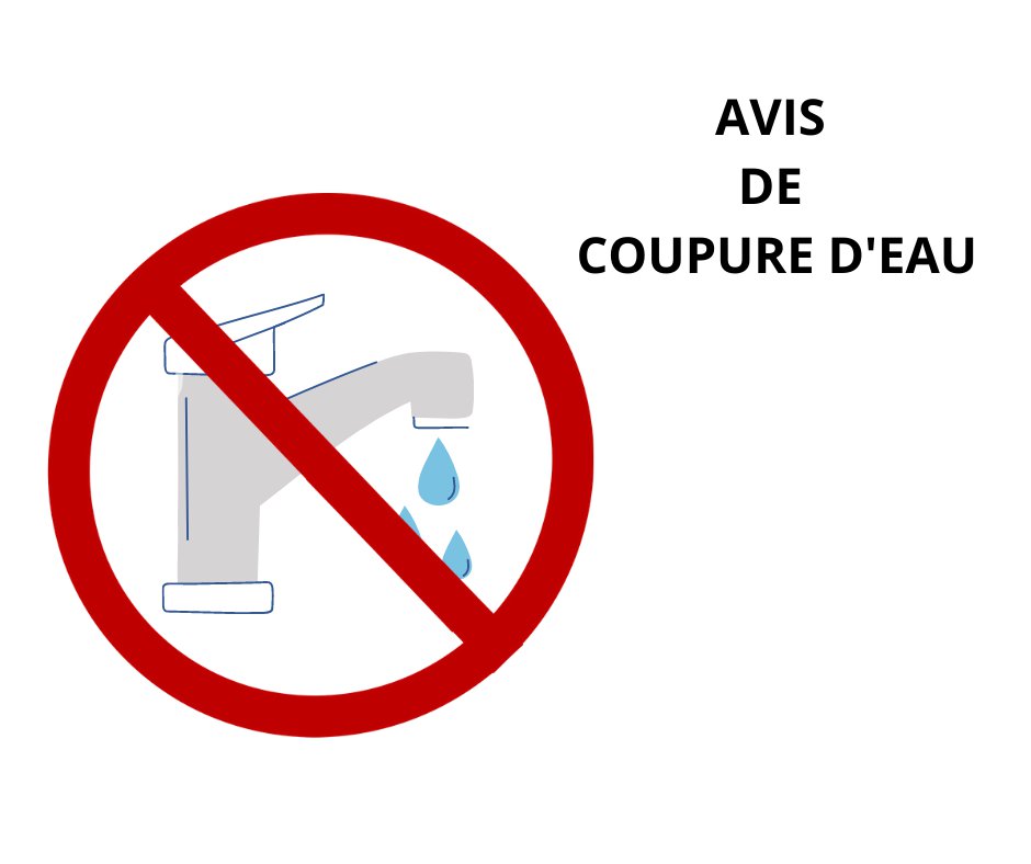 Attention ! Coupure d'eau mardi 5 mars (1/1)