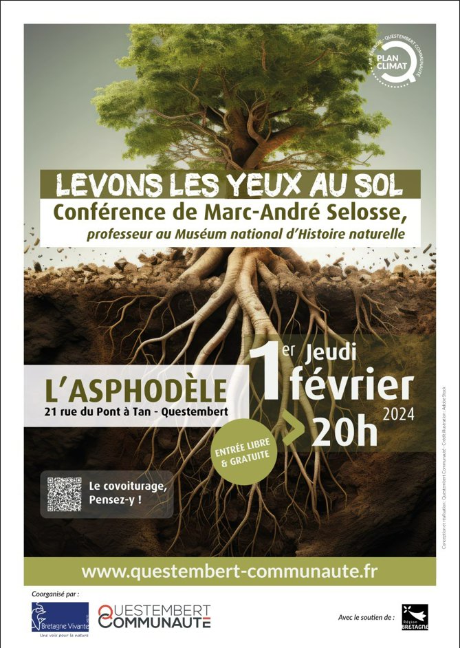 Conférence « Levons les yeux au sol » de Marc-André Sélosse | Asphodèle