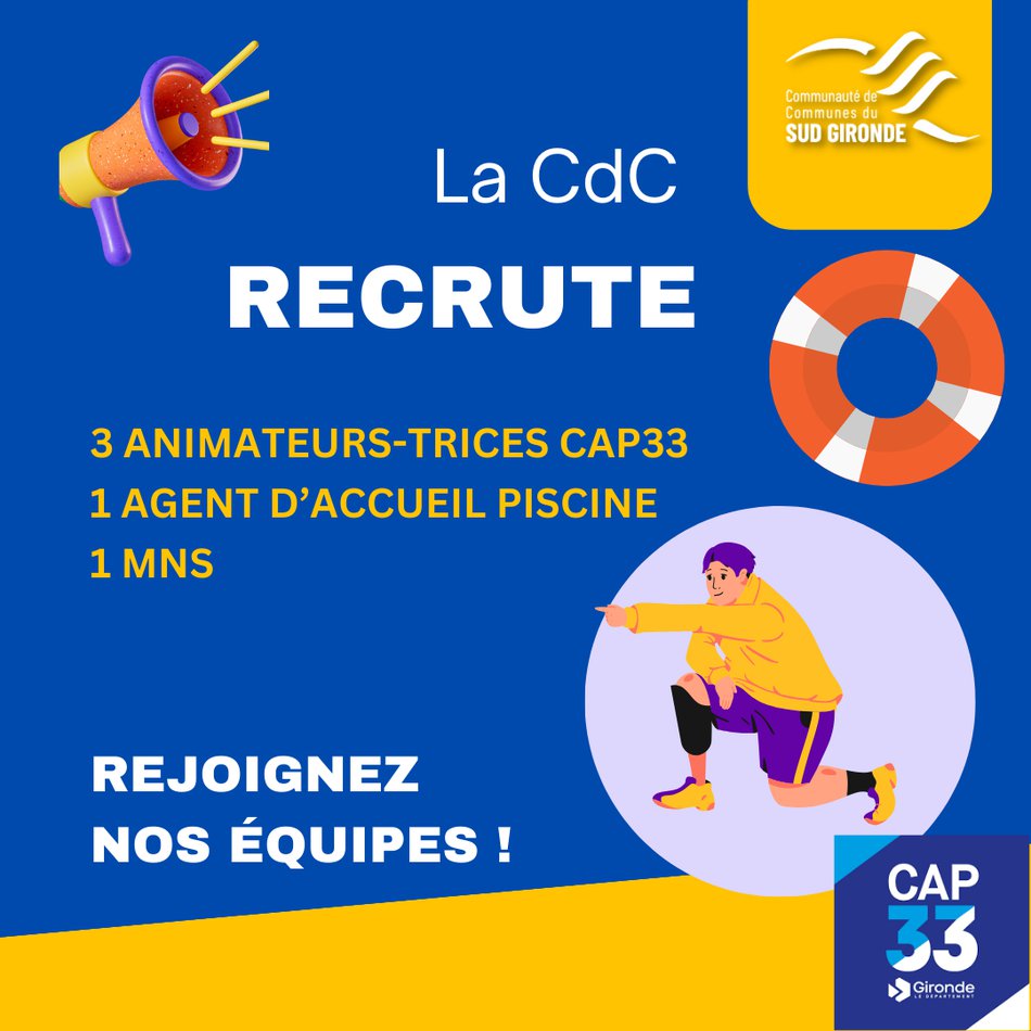 La CdC recrute pour cet été ! (1/1)