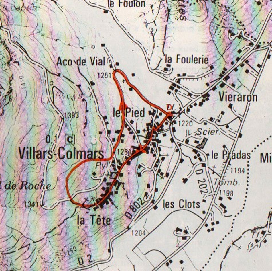 Colmars Path Sentier des oratoires - Villars-Colmars