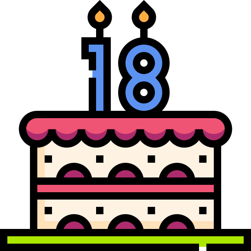 <a href="https://www.flaticon.com/fr/icones-gratuites/18-ans" title="18 ans icônes">18 ans icônes créées par Freepik - Flaticon</a>